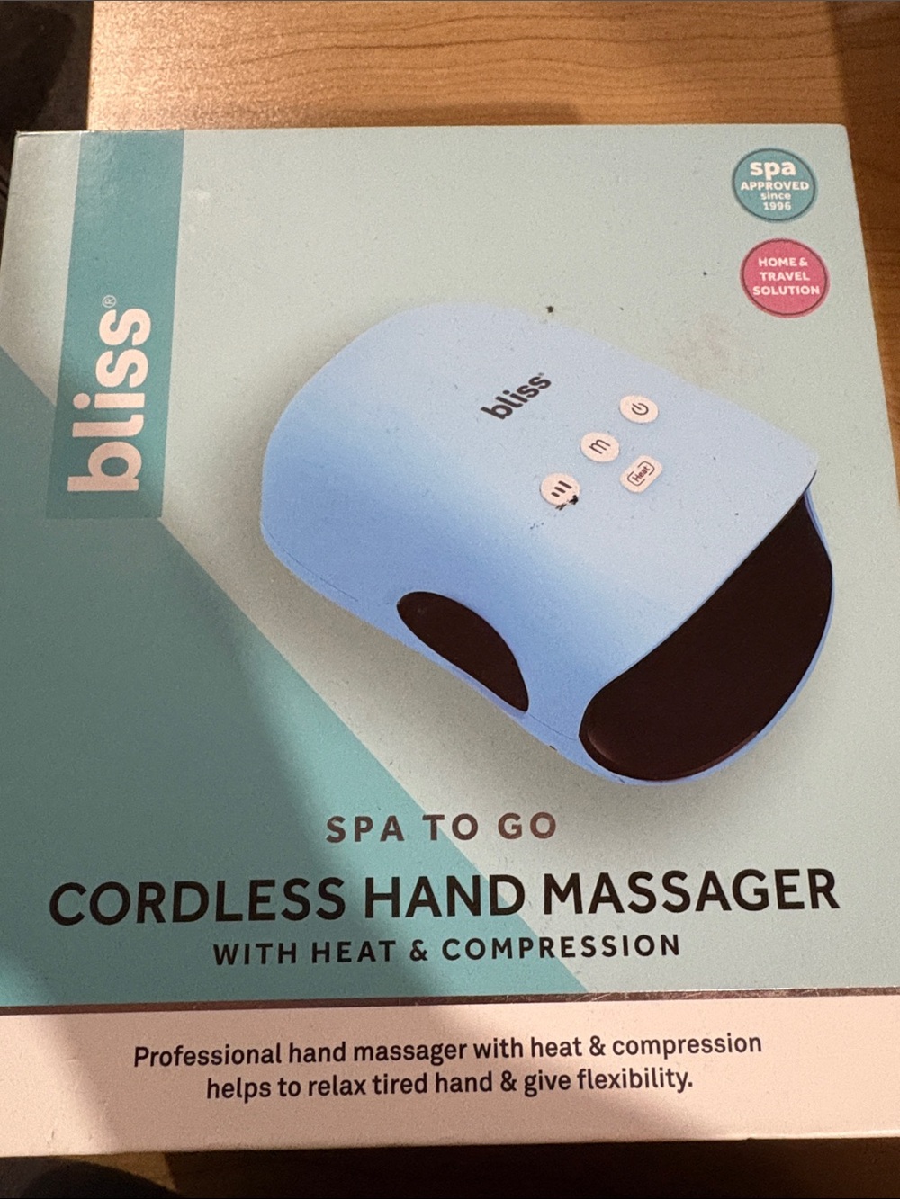 Bliss Cordless Hand Massager in Light Blue